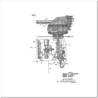 Missile Launcher Vintage Patent Hand Drawing Posters and Art